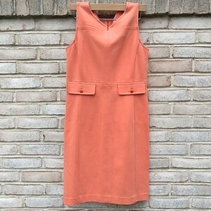 Talbots | petite orange sheath dress